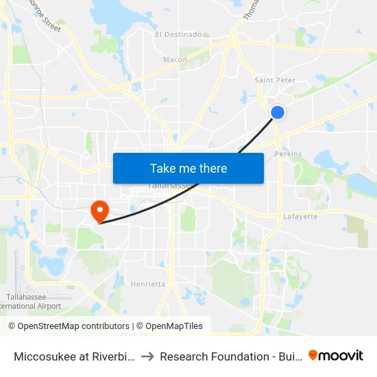 Miccosukee at Riverbirch Eb to Research Foundation - Building A map
