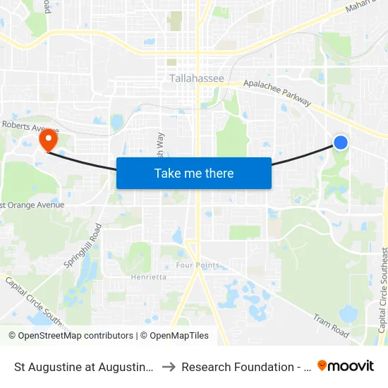 St Augustine at Augustine Club Apts to Research Foundation - Building A map