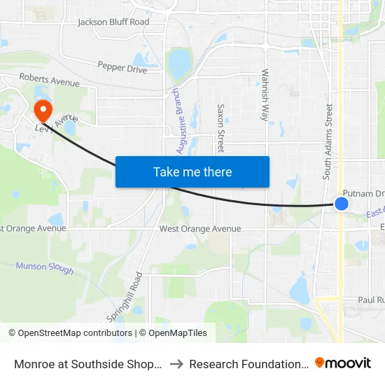 Monroe at Southside Shopping Center Nb to Research Foundation - Building A map