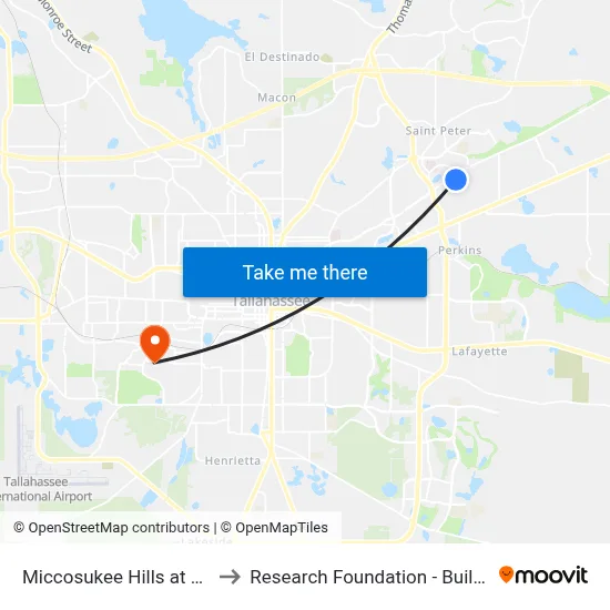 Miccosukee Hills at Office to Research Foundation - Building A map