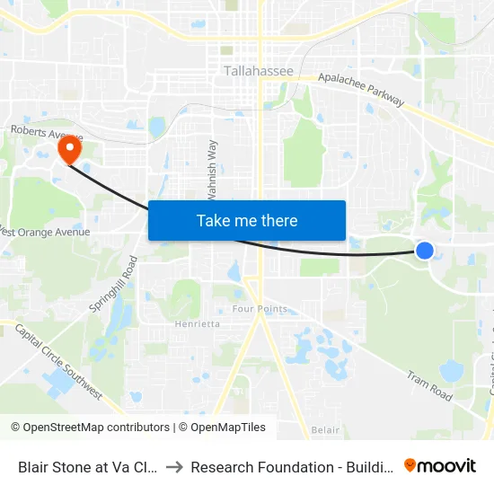 Blair Stone at Va Clinic to Research Foundation - Building A map
