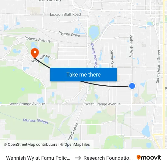 Althea Gibson Wy at Famu Police Department Nb to Research Foundation - Building A map