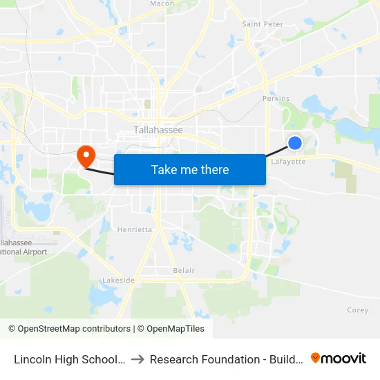 Lincoln High School Wb to Research Foundation - Building A map