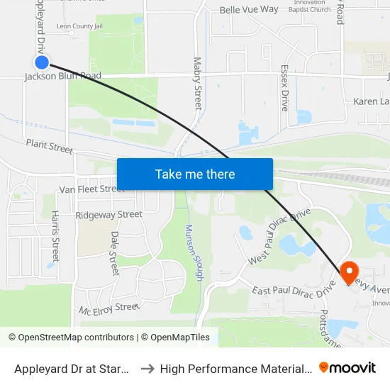 Appleyard Dr at Starmetro Offices Nb to High Performance Materials Research Institute map