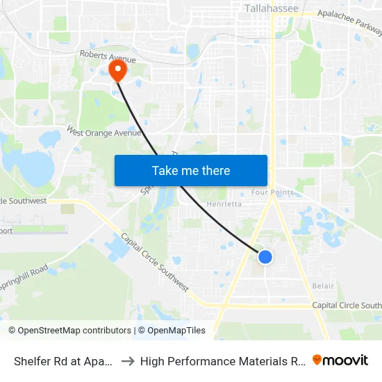 Shelfer Rd at Apartments Nb to High Performance Materials Research Institute map