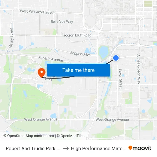 Robert And Trudie Perkins Way at Russell St Eb to High Performance Materials Research Institute map