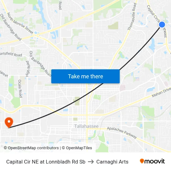 Capital Cir NE at Lonnbladh Rd Sb to Carnaghi Arts map