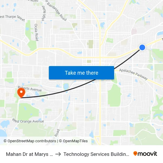 Mahan Dr at Marys Dr Eb to Technology Services Building (Elbit) map