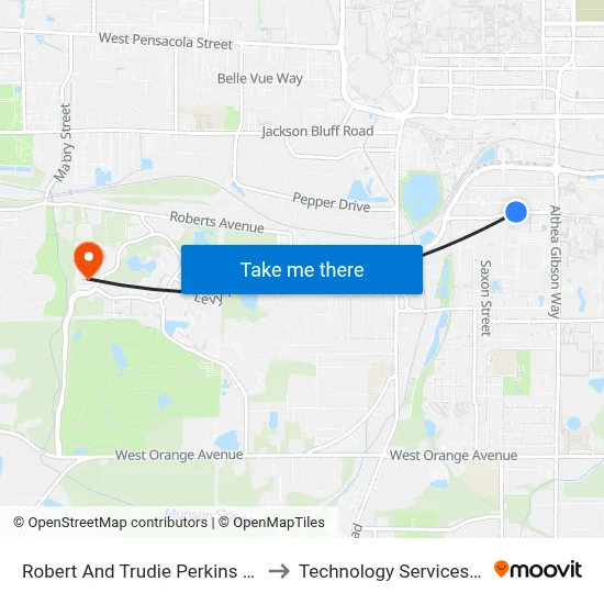 Robert And Trudie Perkins Way at Perry St Wb to Technology Services Building (Elbit) map