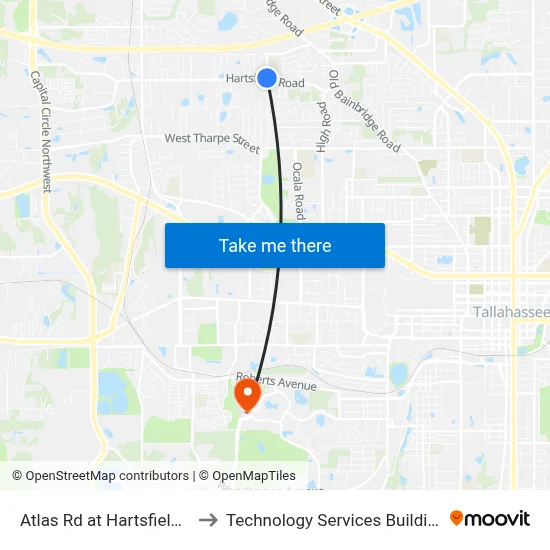 Atlas Rd at Hartsfield Rd Wb to Technology Services Building (Elbit) map