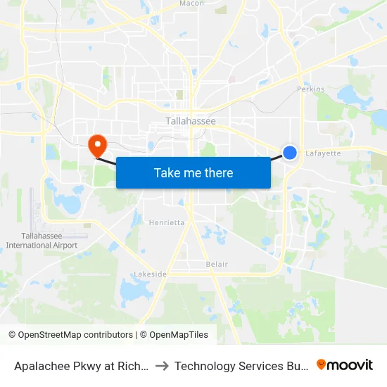 Apalachee Pkwy at Richview Rd Wb to Technology Services Building (Elbit) map