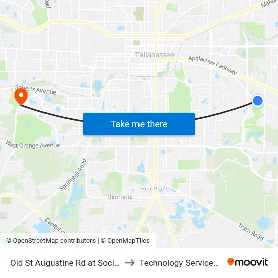 Old St Augustine Rd at Social Security Office Eb to Technology Services Building (Elbit) map