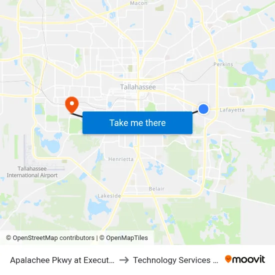 Apalachee Pkwy at Executive Center Dr Wb to Technology Services Building (Elbit) map