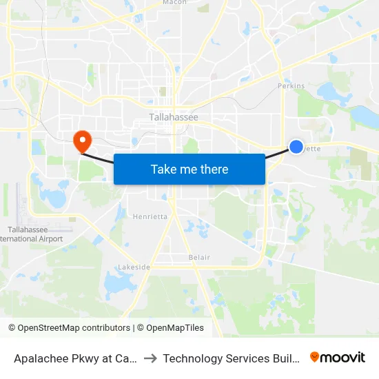Apalachee Pkwy at Carrin Dr Eb to Technology Services Building (Elbit) map