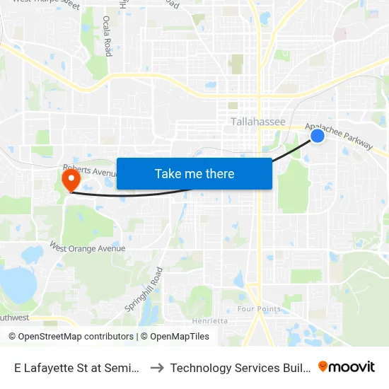 E Lafayette St at Seminole Dr Wb to Technology Services Building (Elbit) map
