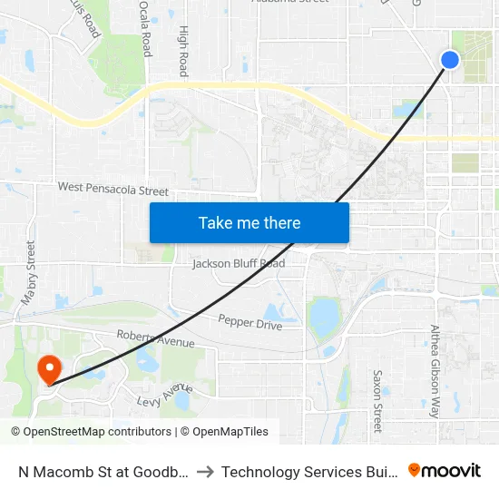 N Macomb St at Goodbread Ln Sb to Technology Services Building (Elbit) map