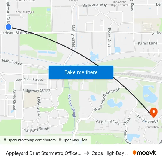 Appleyard Dr at Starmetro Offices Nb to Caps High-Bay Lab map