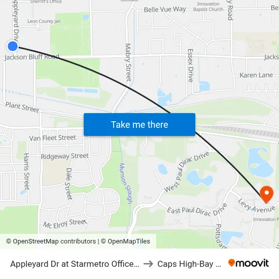 Appleyard Dr at Starmetro Offices Sb to Caps High-Bay Lab map