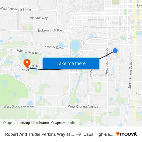 Robert And Trudie Perkins Way at Famu Eb to Caps High-Bay Lab map