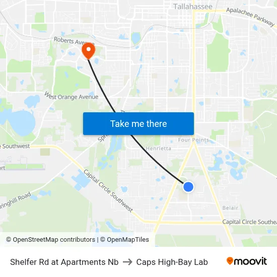 Shelfer Rd at Apartments Nb to Caps High-Bay Lab map