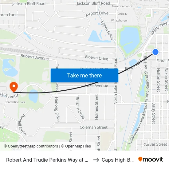Robert And Trudie Perkins Way at Russell St Eb to Caps High-Bay Lab map