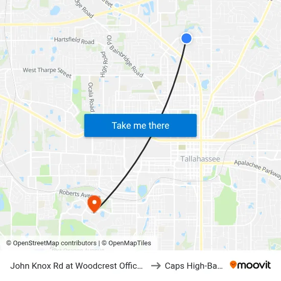 John Knox Rd at Woodcrest Office Park Eb to Caps High-Bay Lab map