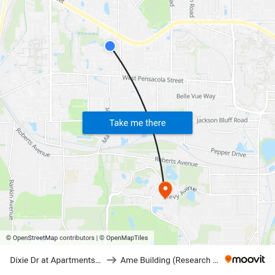 Dixie Dr at Apartments Sb to Ame Building (Research #4) map