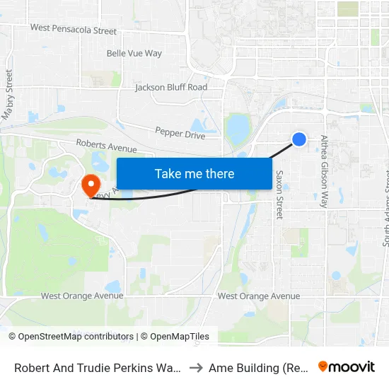Robert And Trudie Perkins Way at Perry St Wb to Ame Building (Research #4) map