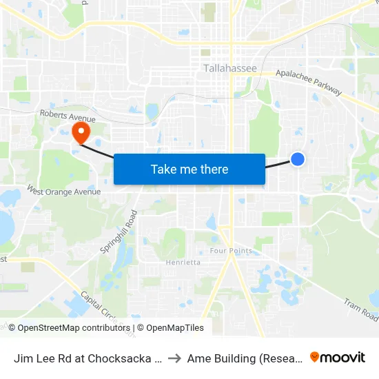Jim Lee Rd at Chocksacka Nene Sb to Ame Building (Research #4) map