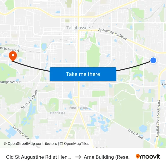 Old St Augustine Rd at Hendrix Rd Wb to Ame Building (Research #4) map