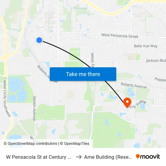 W Pensacola St at Century Park Dr Wb to Ame Building (Research #4) map
