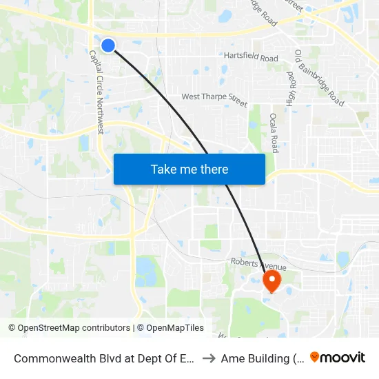 Commonwealth Blvd at Dept Of Environmental Protection Wb to Ame Building (Research #4) map