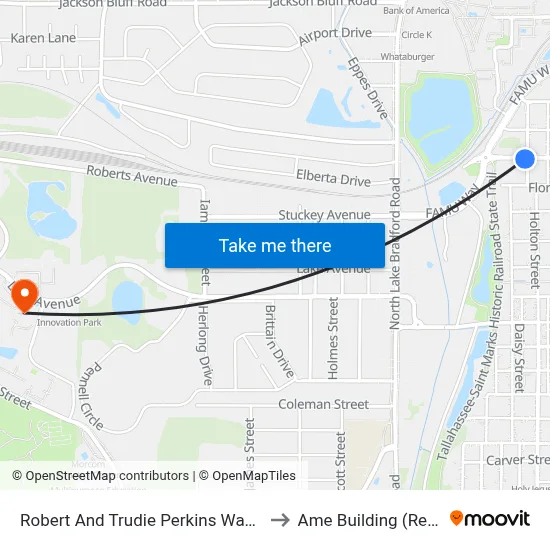 Robert And Trudie Perkins Way at Russell St Eb to Ame Building (Research #4) map