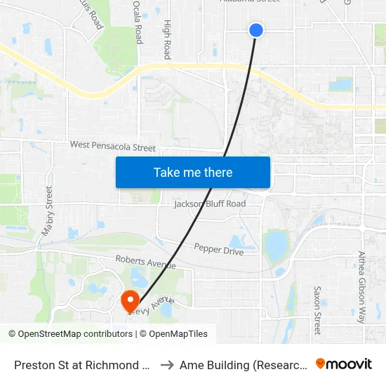 Preston St at Richmond St Wb to Ame Building (Research #4) map