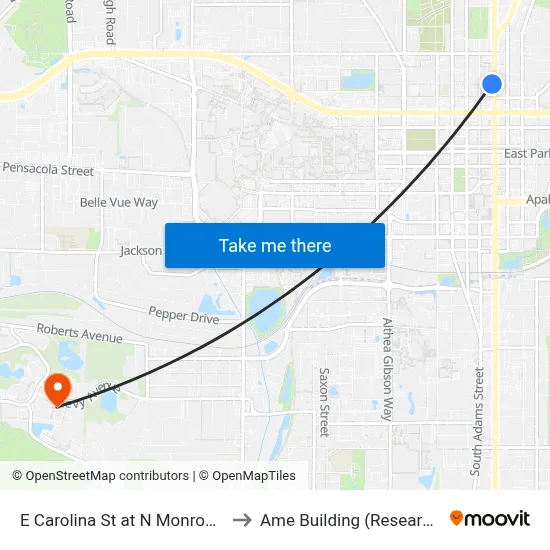 E Carolina St at N Monroe St Eb to Ame Building (Research #4) map