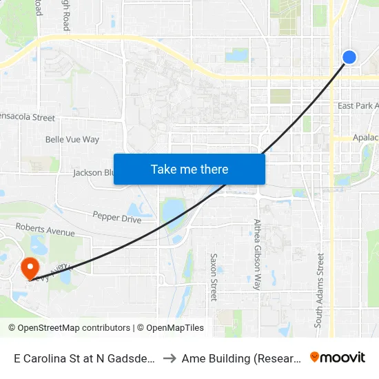 E Carolina St at N Gadsden St Eb to Ame Building (Research #4) map