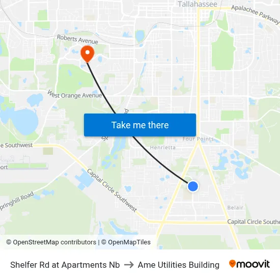 Shelfer Rd at Apartments Nb to Ame Utilities Building map