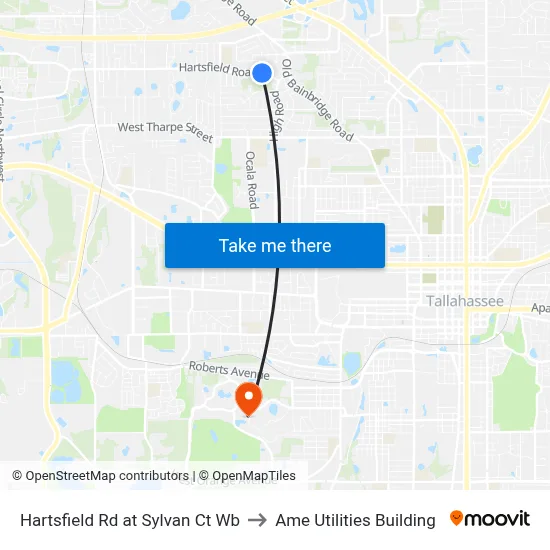 Hartsfield Rd at Sylvan Ct Wb to Ame Utilities Building map