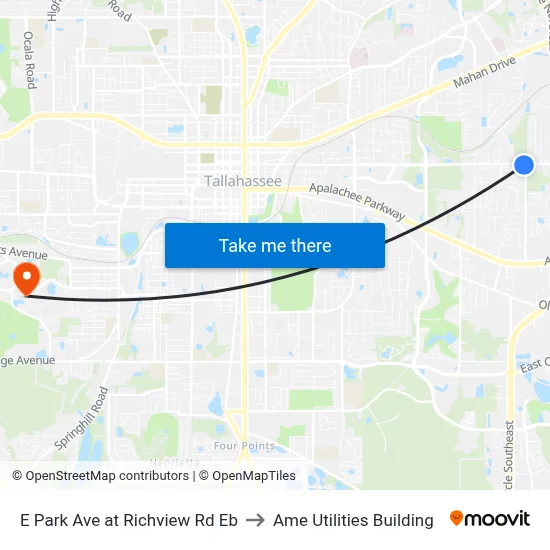 E Park Ave at Richview Rd Eb to Ame Utilities Building map