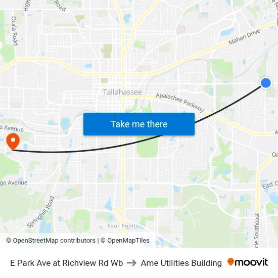 E Park Ave at Richview Rd Wb to Ame Utilities Building map