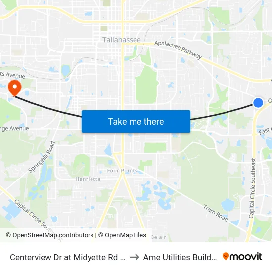 Centerview Dr at Midyette Rd Wb to Ame Utilities Building map