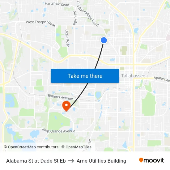 Alabama St at Dade St Eb to Ame Utilities Building map