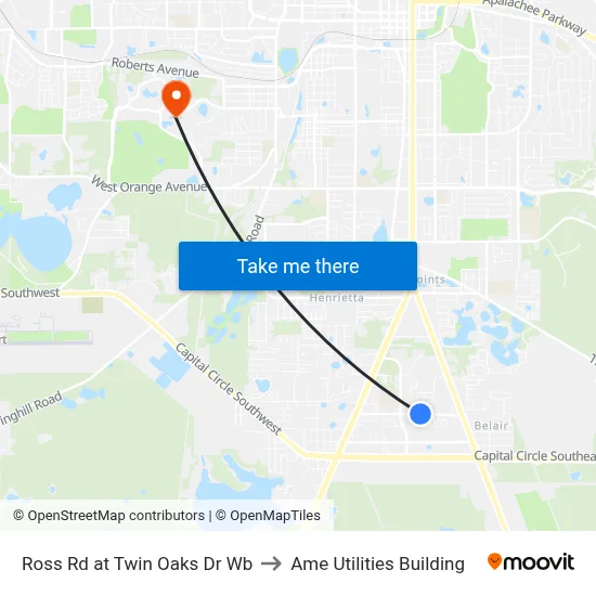 Ross Rd at Twin Oaks Dr Wb to Ame Utilities Building map