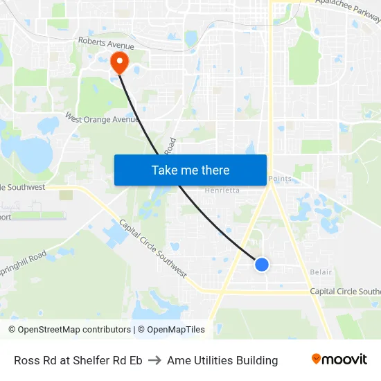 Ross Rd at Shelfer Rd Eb to Ame Utilities Building map