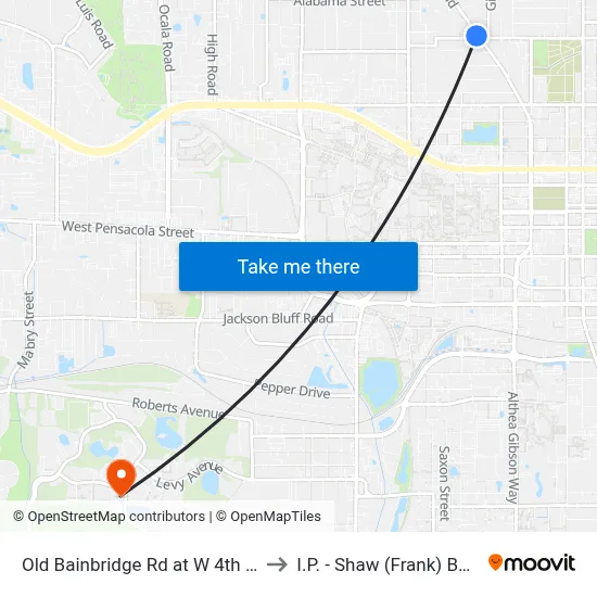 Old Bainbridge Rd at W 4th Ave Sb to I.P. - Shaw (Frank) Building map