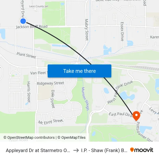 Appleyard Dr at Starmetro Offices Nb to I.P. - Shaw (Frank) Building map