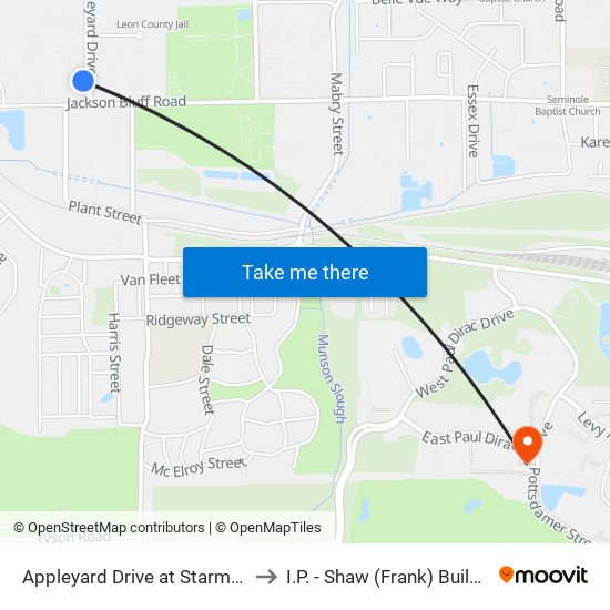 Appleyard Drive at Starmetro to I.P. - Shaw (Frank) Building map