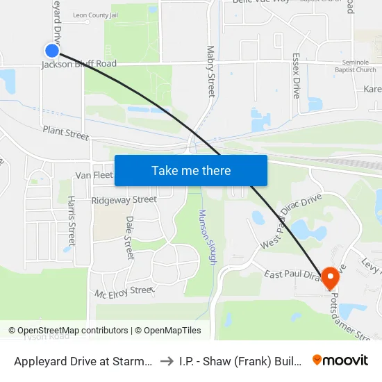 Appleyard Drive at Starmetro to I.P. - Shaw (Frank) Building map