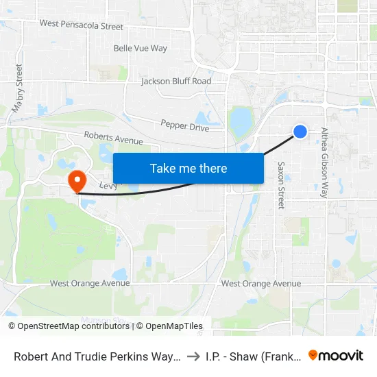 Robert And Trudie Perkins Way at Perry St Wb to I.P. - Shaw (Frank) Building map