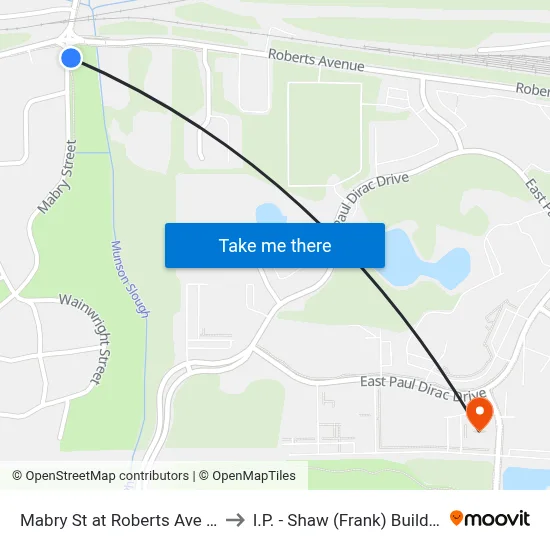 Mabry St at Roberts Ave Nb to I.P. - Shaw (Frank) Building map